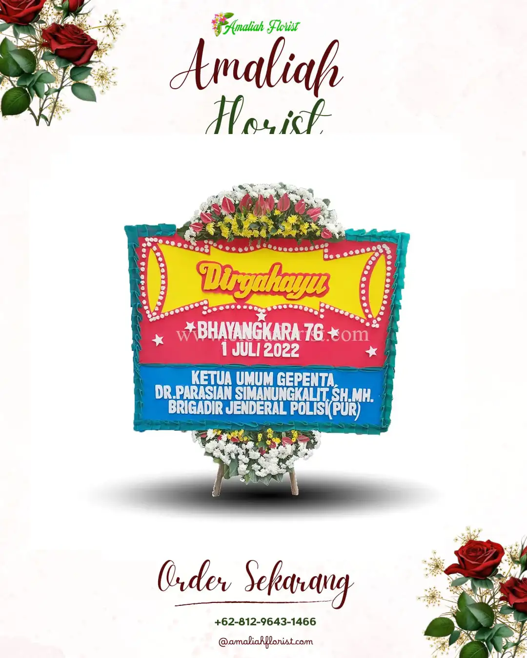 Papan Bunga HUT Ulang Tahun Kalidawir